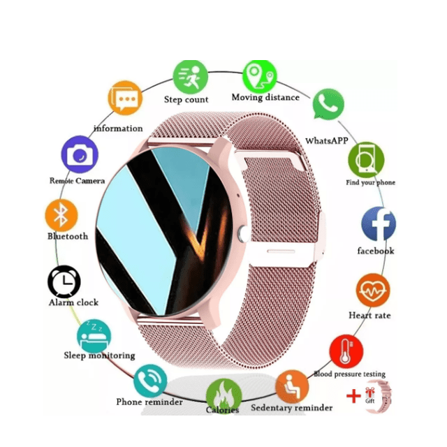 Reloj Inteligente ChiBear ZL02Pro Deportivo Llamada Bluetooth Color Rosa