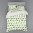 thumbnail image 2 of Ambesonne Tropical Bedding Set 3 Pcs, Palm Tree Pineapples, Twin XL, Multicolor, 2 of 3