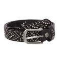 thumbnail image 1 of Girl's 1 1/8" (28 mm) Fish Bone Pattern Rhinestone And Studs Sparkling Belt, 1 of 2