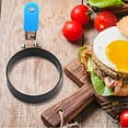 thumbnail image 5 of Large Nonstick Egg Rings, Round Crumpet Ring Mold Shaper for English Muffins Pancake Cooking Griddle - Portable Grill Accessories for Camping Indoor Breakfast Sandwich Burger, Multicolor 4 Pcs, 5 of 9