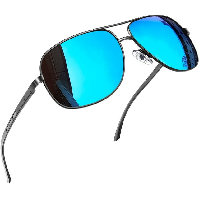Gafas de sol rectangulares polarizadas Joopin con espejo azul y protección UV400