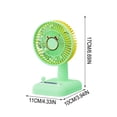 thumbnail image 3 of Kieccall USB Rechargeable Desktop Cute Cat Fan Quiet Cooling Fan For Home Office Desktop Summer Cute Cooling, 3 of 7