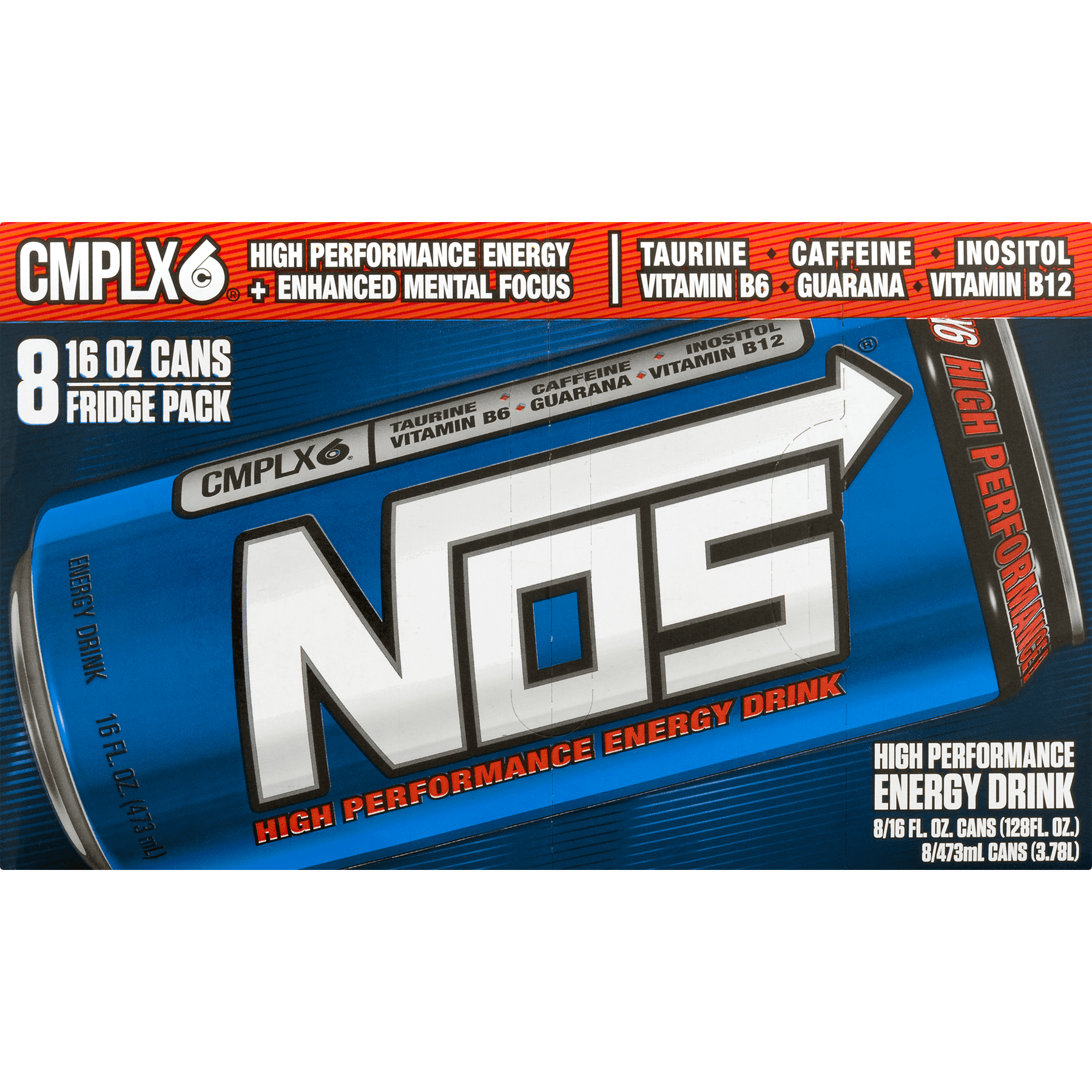 Buy Nos High Performance Energy Drink Original 16 Fl Oz 8 Pack