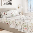 thumbnail image 2 of Great Bay Home 4-Piece 100% Turkish Cotton Flannel Sheet Set, King, Holiday Print, 2 of 6