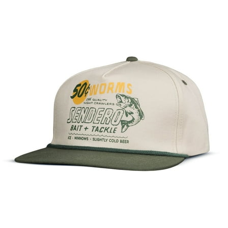 Sendero Provisions Co. 50 Cent Worms Poly/Cotton Twill Snapback Hat (Off-White)