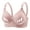 1Pink, variant on Save On Heart Shaped Bras for Women Front Closure Wireless Bralettes Adjustable Lace-Up Support Push-Up Bra One Piece Seamless Bra Breathable Comfortable Underwear Everyday Bras