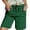 GN2, variant on Peg Pants with Tie Summer Casual Waist Wide Leg Shorts Loose Comfortable Elastic High Waist Soft Breathable Short Pants, Size L