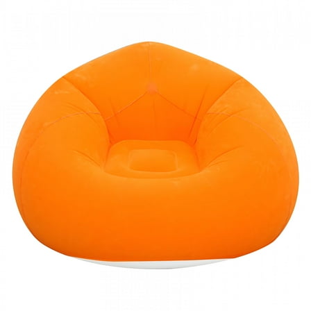 LAMIRO Memory Foam High Resilience Bean Bag for Adults Kids,Round Fluffy Sofa Chair for Living Room Bedroom