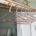 thumbnail image 4 of 10pcs Coat Hanger Aluminium Alloy Clothes Hanger Anti Slip Metal Drying Rack Hanger With Notches Cl, 4 of 5