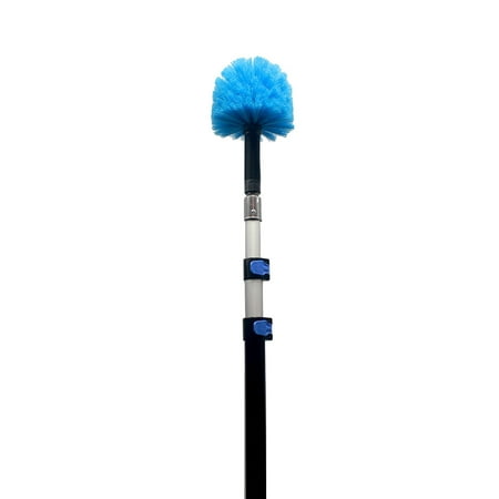 20 Foot Duster EVERSPROUT 5-to-13 Foot Cobweb Duster and Extension-Pole Combo (20 Ft. Reach, Medium-Stiff Bristles) | Hand Packaged | Lightweight, 3-Stage Aluminum Pole | Indoor & Outdoor Use Brush Attachment ()
