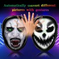 thumbnail image 5 of Accesorios de disfraces Neon Led Luminous Joker Mask Carnival Festival Light Up DIY Imagen Animación Japonés Fox Mask Halloween Christma oso de fresa Hogar, 5 of 5
