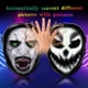 thumbnail image 5 of Accesorios de disfraces Neon Led Luminous Joker Mask Carnival Festival Light Up DIY Imagen Animación Japonés Fox Mask Halloween Christma oso de fresa Electrónica, 5 of 5