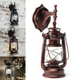 thumbnail image 2 of Outdoor Lamp Retro Exterior Wall Mount Light Fixture Shade Lantern Sconce Porch Light Plastic Shell 30W E27 (Red Bronze), 2 of 7