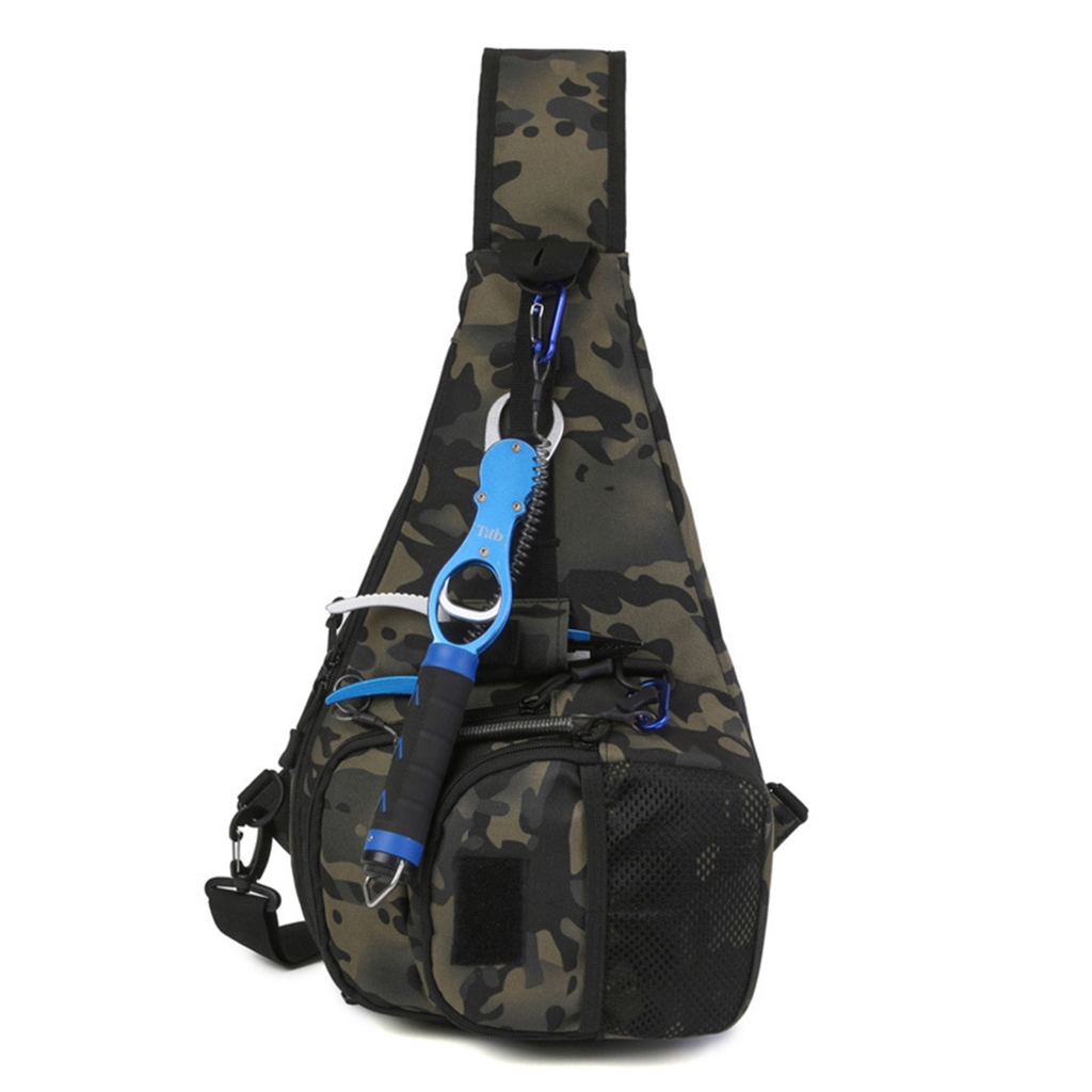 Oasiva Fishing Lures Backpack Hiking Hunting Camping Fishing Gear Shoulder Bag Tackle Storage Bag Lightweight Fishing Chest Bag