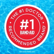 BAND-AID Brand Clear Waterproof Adhesive Bandages, Large, 10 Count