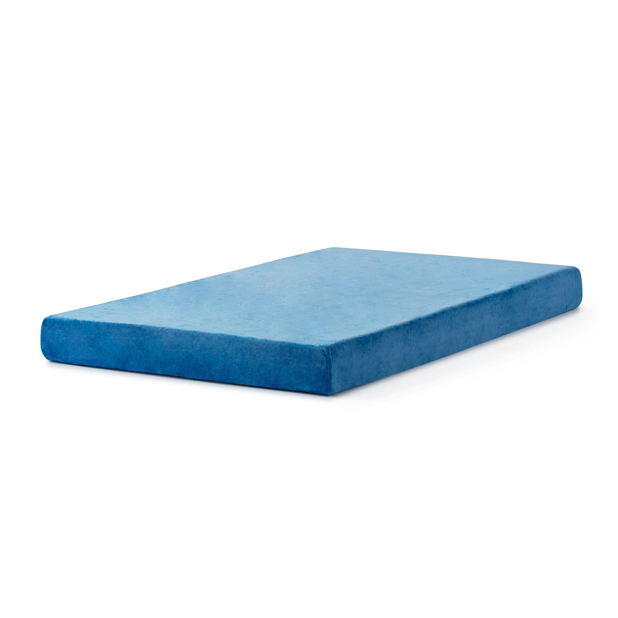 Rest Haven 6" Waterproof Gel Memory Foam Kids Mattress, Twin, Blue