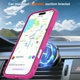 thumbnail image 6 of Allytechgroup iPhone 17 Pro Max Case Magnetic, Compatible with Magsafe & Car Mount Adjustable Stand Ring Holder Heavy Duty Shockproof Anti-Scratch Matte Phone Case for iPhone 17 Pro Max, Rose, 6 of 8