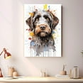 thumbnail image 2 of Wirehaired Pointing Griffon Dog Cat Portrait Watercolor Painting Custom Canvas/Framed Canvas Prints - Wall Art for Home Decoration, Memorial Gift for Pet Lovers Dog Moms, home decor living room, 2 of 4