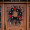 thumbnail image 4 of Decoración de la placa de la puerta de Halloween Corona artificial de ratán rosa para la oficina de la etapa de la boda FLhrweasw Nuevo, 4 of 8