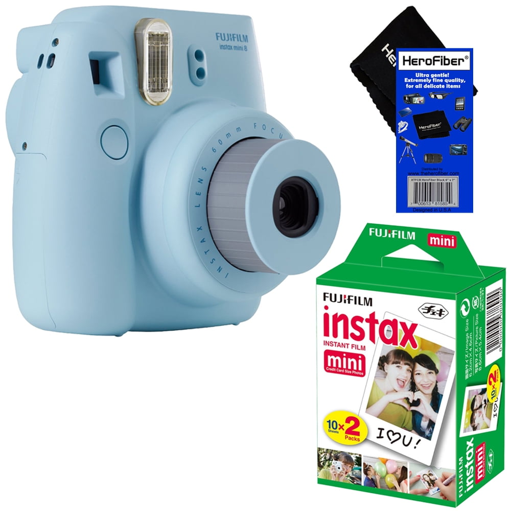 Fujifilm Instax Mini 8 Instant Film Camera (White) + Fujifilm 