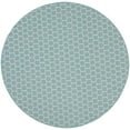 thumbnail image 2 of Nourison Twist Reversible 8' x Round Aqua Modern Rug, 2 of 11