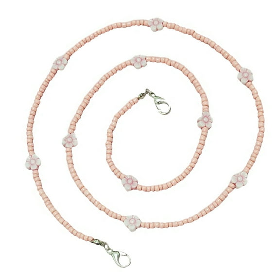 Eyeglass Chain Rice Bead Flower Mask Beaded Sunglasses Strap and