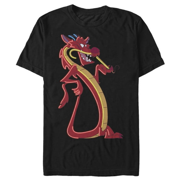 Men's Mulan Mushu Portrait Graphic T-Shirt