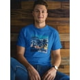 thumbnail image 2 of Palms Landscape Men T-Shirt, Male 3X-Large, 2 of 4