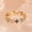 US Size 7, variant on Gold Plated Geometric Ring Colorful Crystal Inlays Rainbow Jewelry For Women Durable Elegant Accessory Classic
