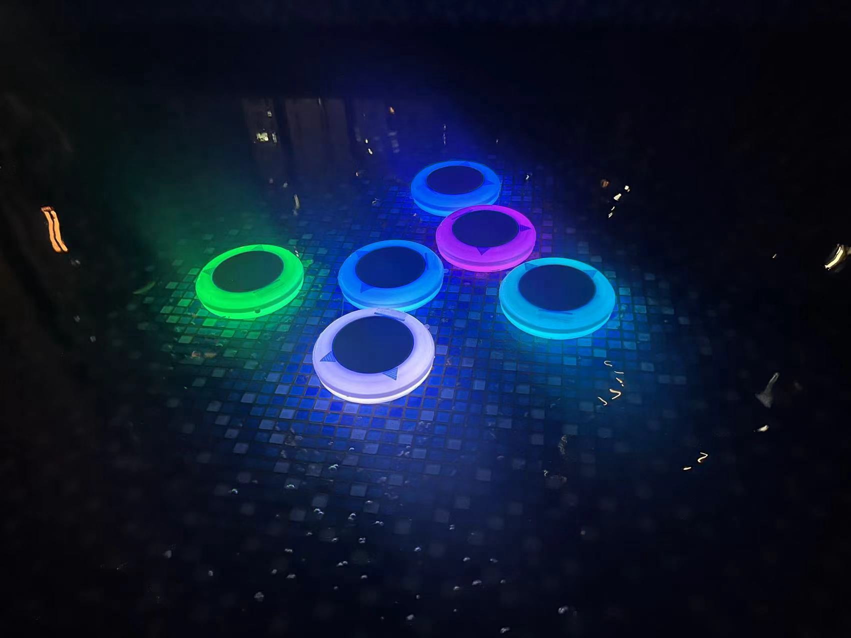 FOXLUX Solar Pool Cleaner & LED RGB Floating Light with Copper Ionization, Solar Powered for Crystal Clear Water, Up to 35,000 Gallons, for Fresh & Salt Water Pools & Spas