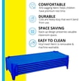 thumbnail image 6 of GREENGUARD Gold Stackable Kids Cots, Set of 6 – Heavy-Duty Preschool Rest Mats, Blue, 6 of 6