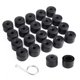 thumbnail image 2 of 20 pcs Wheel Nut Bolt Covers with Removal Tool Black Black Black, 2 of 5