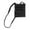 Black, variant on London Stitch  Leather Phone Pocket Crossbody Handbag (Women)