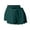 Green, variant on cfhntfmh 2pc Plus Size Shorts for Women Fashion Lace Hem Elastic Wasted Shorts Casual Loose Wide Leg Solid Summer Shorts