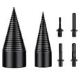 thumbnail image 2 of BotaniNest Splitter Drill Bit 45 Mm + 32 Mm Conical Screw For Splitter With 4 Drill Handles Splitter Drill Bit For Splitter Splitter For Splitting And Felling, 2 of 7