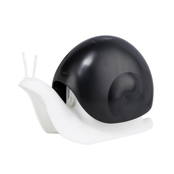 Bewildely Dispensador de champú Linda forma de caracol Botella de loción Botella de jabón líquido Contenedor Gel de ducha Dispensador de prensa Suministros de limpieza para el hogar negro Bewildely HA024610-01