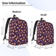 thumbnail image 2 of Disketp Candy Corn (2) Mochila de Lona Estampada, Mochila Escolar de Viaje Ligera para Estudiantes y Portátil-Medium, 2 of 5