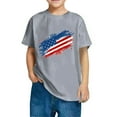 thumbnail image 3 of CFLVAEK American Flag T Shirts for Kids Casual Short Sleeve Round Neck Cotton Tshirt 4th of July Patriotic Tshirts Celebrate Indenpendence Day Tops 4 Years, 3 of 7