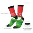 thumbnail image 4 of Cauagu Watermelon Hello Summer Print Crew Socks for Women and Men,Adult Athletic Running Socks 1-Pair Sports Socks Work Gear Socks with Moisture Wicking, 4 of 6