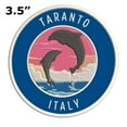 thumbnail image 2 of Taranto Italy Dolphin Sunset 3.5 Inch Iron Or Sew On Embroidered Fabric Badge Patch Ocean Beach, Salt Life Iconic Series, 2 of 2