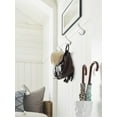thumbnail image 3 of Amerock Vinland Transitional Double Prong Polished Nickel Wall Hook, 3 of 9