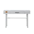 thumbnail image 3 of Industrial Style Metal and Wood 1 Drawer Vanity Desk in White, 3 of 4