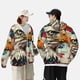 thumbnail image 4 of Fotbe Retro American Eagle Chaqueta con Protección Solar UPF 50+ para Hombre y Mujer, Camisa con Capucha y Bolsillos-X-Large, 4 of 7