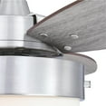 thumbnail image 4 of Westinghouse Lighting  Alloy 3-Blade Indoor Ceiling Fan with LED Light Fixture and Opal Frosted Glass 42 Inches - Brushed Nickel with Weathered Oak, 4 of 5