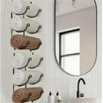 thumbnail image 3 of 5-Tier Wall-Mounted Wine Rack Towel Organizer, Rolled Bath Shower Hand Towels for Bath, Metal Towel Shelf, 10 Hooks Farmhouse Wall Decor Kitchen Storage Rack, 3 of 9