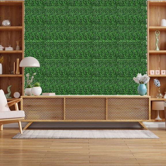 Artificial Grass Wall Panel, 12.5"×16.5" 10P Greenery Boxwood Panels for Indoor Outdoor, 4‑Layer UV‑Anti Green Wall Decor Backdrop – Privacy Fence Panel Screen