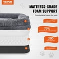 thumbnail image 2 of VEVOR Human Dog Bed 72 x48x10in Large Human Size Dog Bed Washable PV Velvet, 2 of 9