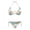 Butterfly Floral Print, variant on Mushroom Leopard Print Ladies Bikini Set Lightweight Two Piece Swimwear Triangle Halter Bathing Suit for Beach Pool Vacation