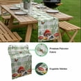 thumbnail image 5 of Mushrooms Table Runner - 108 Inch Long, Kitchen Dining Table Runner Dresser Scarves, Sage Green Plaid Butterfly Botanical Plants Farmhouse Decor for Coffee Tables Wedding Party Banquet, 5 of 8
