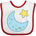 thumbnail image 3 of Inktastic Moon and Star Boys or Girls Baby Bib, 3 of 4